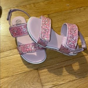 Sparkly pink sandals